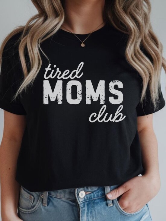 Tops - Tired Moms Club T-Shirt, Mom Life Shirt, Mother's Day Shirt, Mom Tee